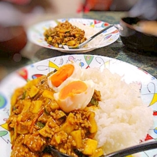 簡単夕飯★ズッキーニのキーマカレー